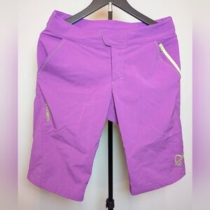 Norrona Womens Size XS Fjora Flex1 Lightweight Shorts Hiking Outdoor Purple Rain